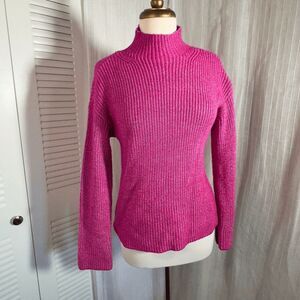 St. Johns Bay Sweaters Petite S Raspberry Cottagecore Coquette Sweater
